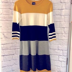 Beautiful color block sweater dress